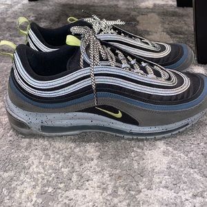 Nike Air Max 97 Black and Gray Athletic Shoes